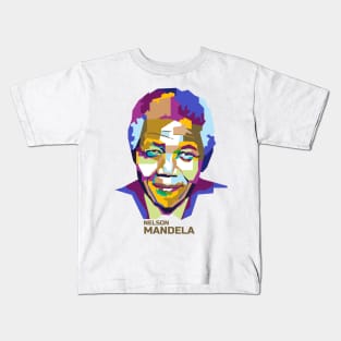 Nelson Mandela in WPAP Kids T-Shirt